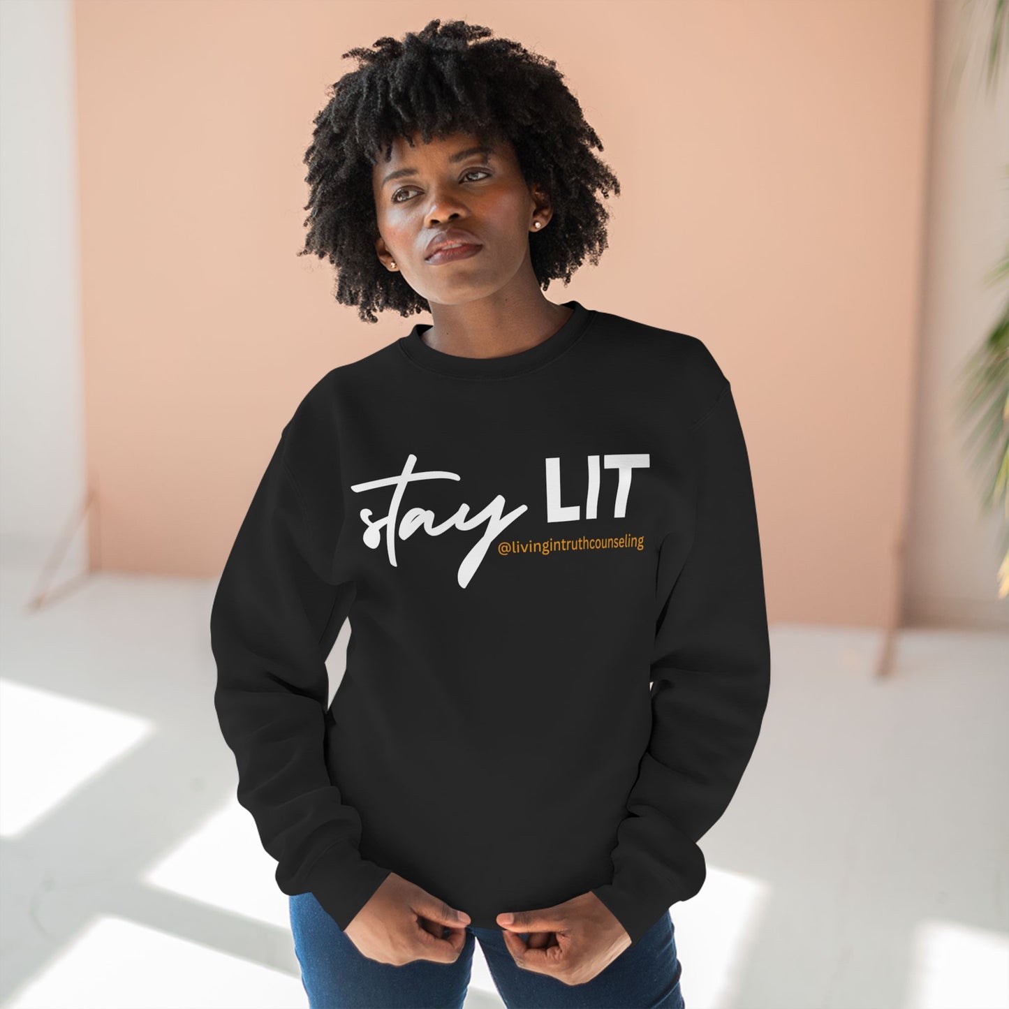 STAY LIT Unisex Crewneck Sweatshirt