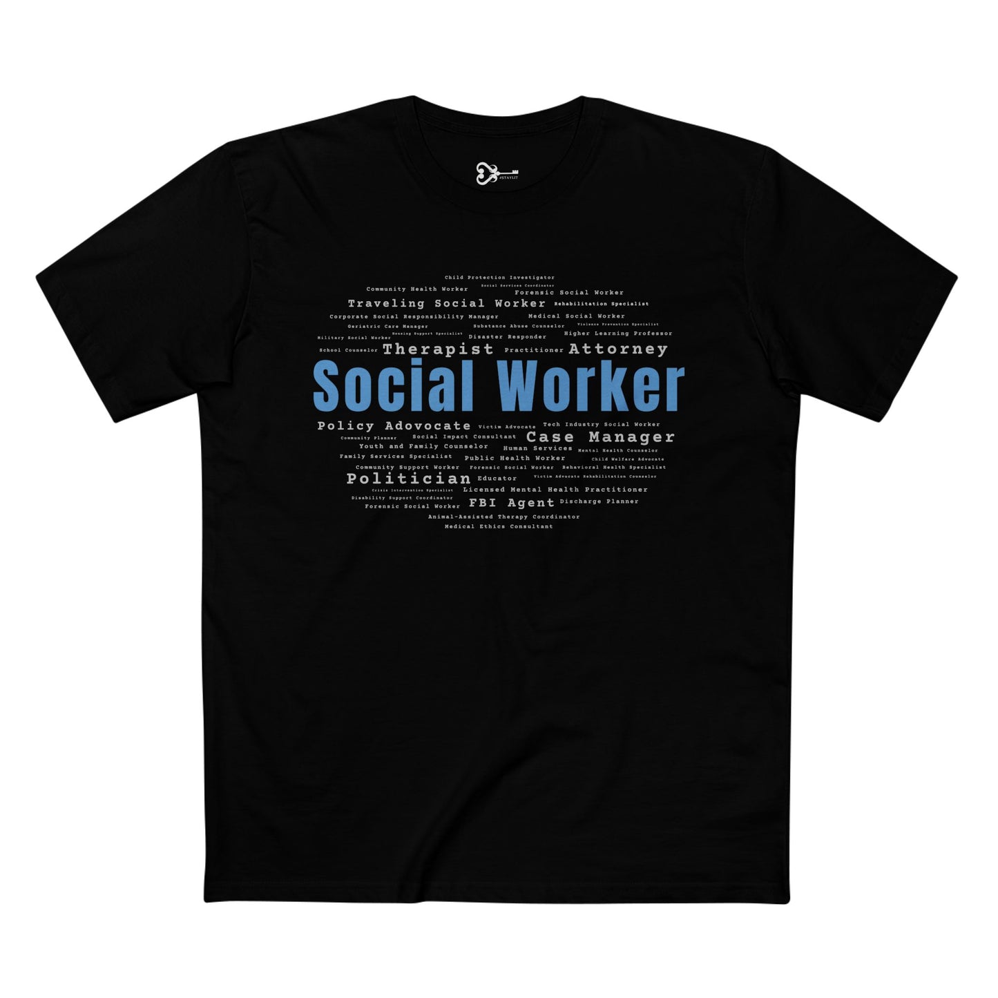 Social Worker Word Cloud Tee