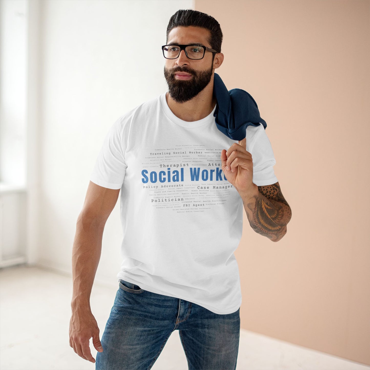 Social Worker Word Cloud Tee
