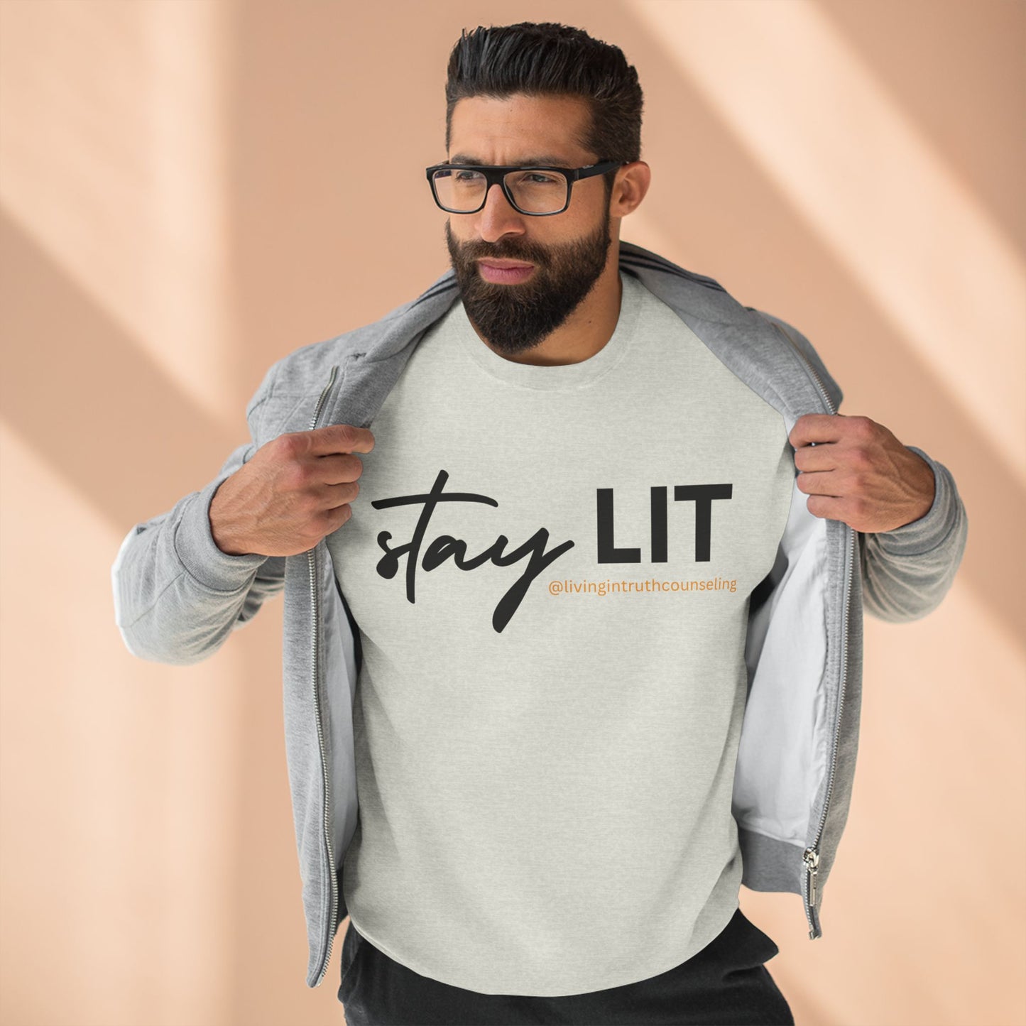 STAY LIT Unisex Crewneck Sweatshirt