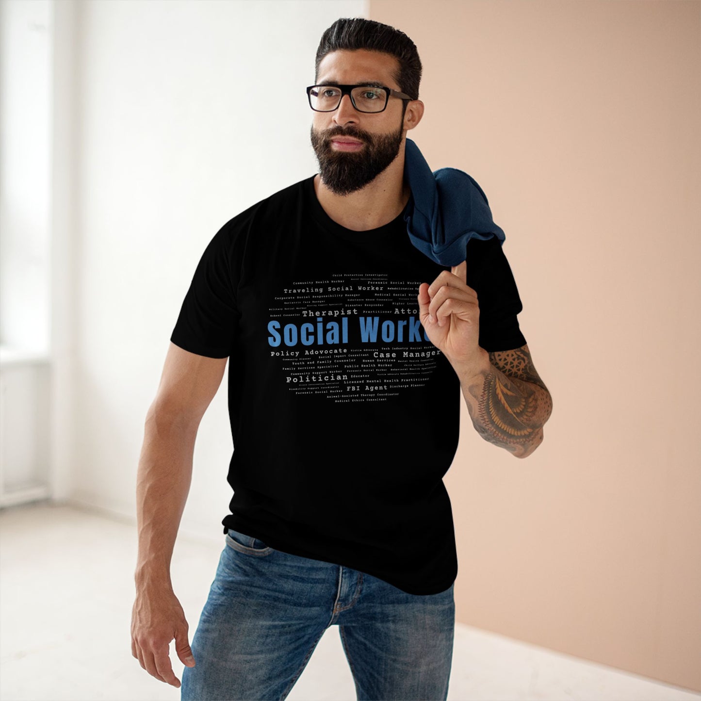 Social Worker Word Cloud Tee