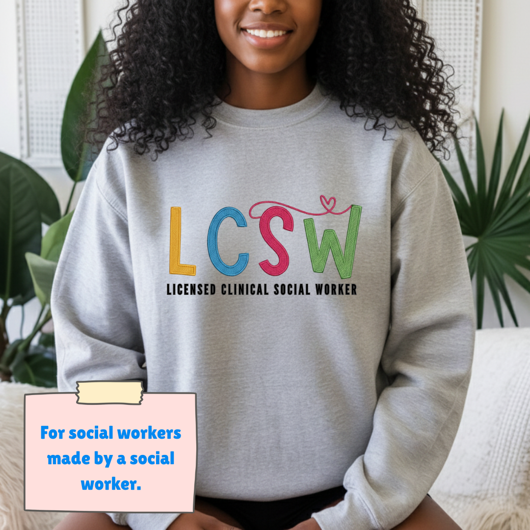 LCSW Embroidered Crewneck (Unisex)