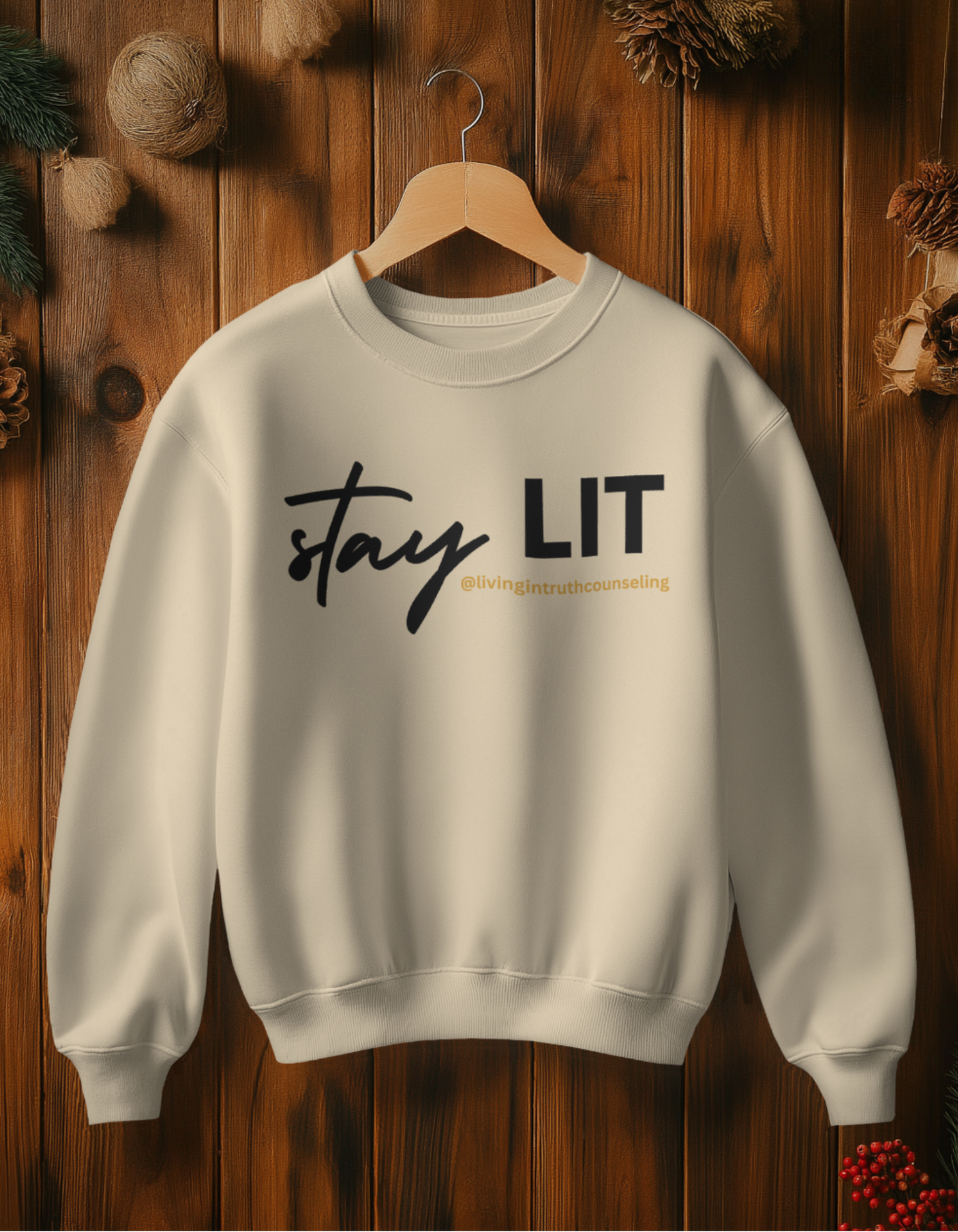 STAY LIT Unisex Crewneck Sweatshirt