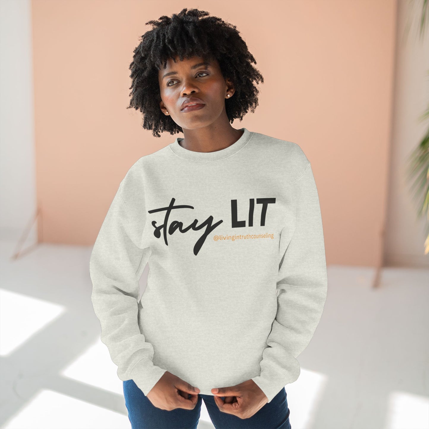 STAY LIT Unisex Crewneck Sweatshirt