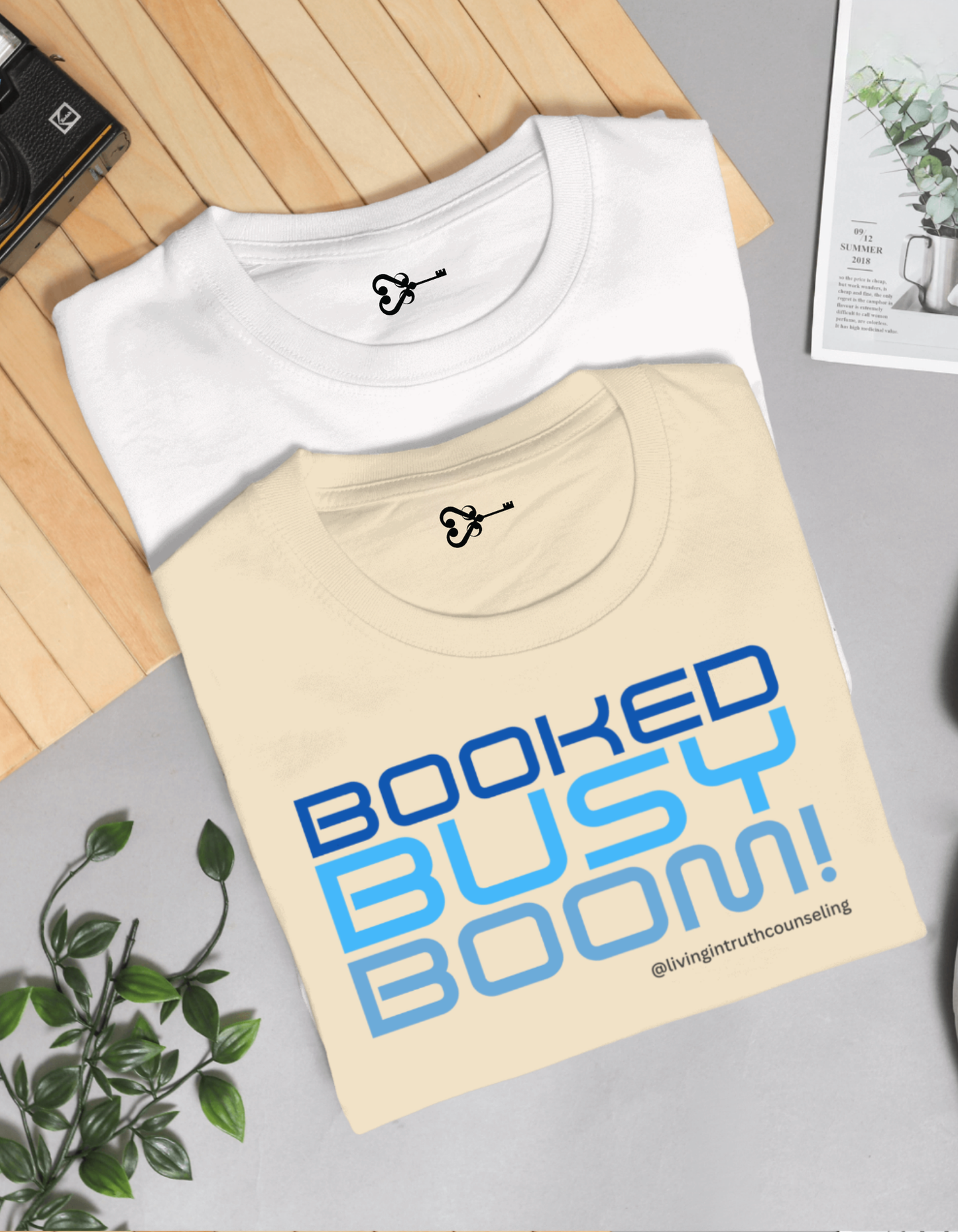 BOOKED, BUSY, BOOM! LIT Tee