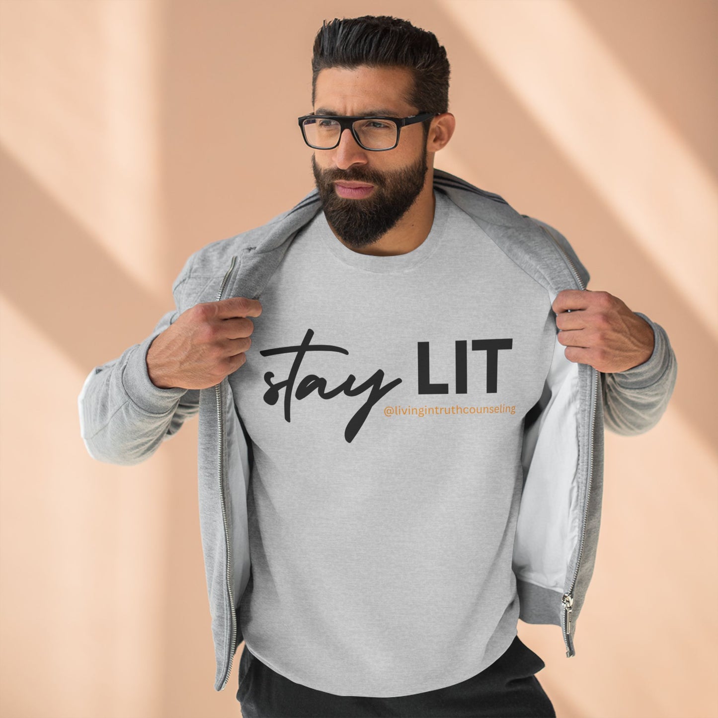 STAY LIT Unisex Crewneck Sweatshirt