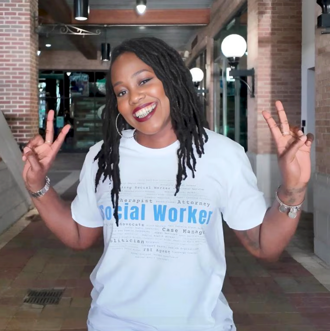 Social Worker Word Cloud Tee