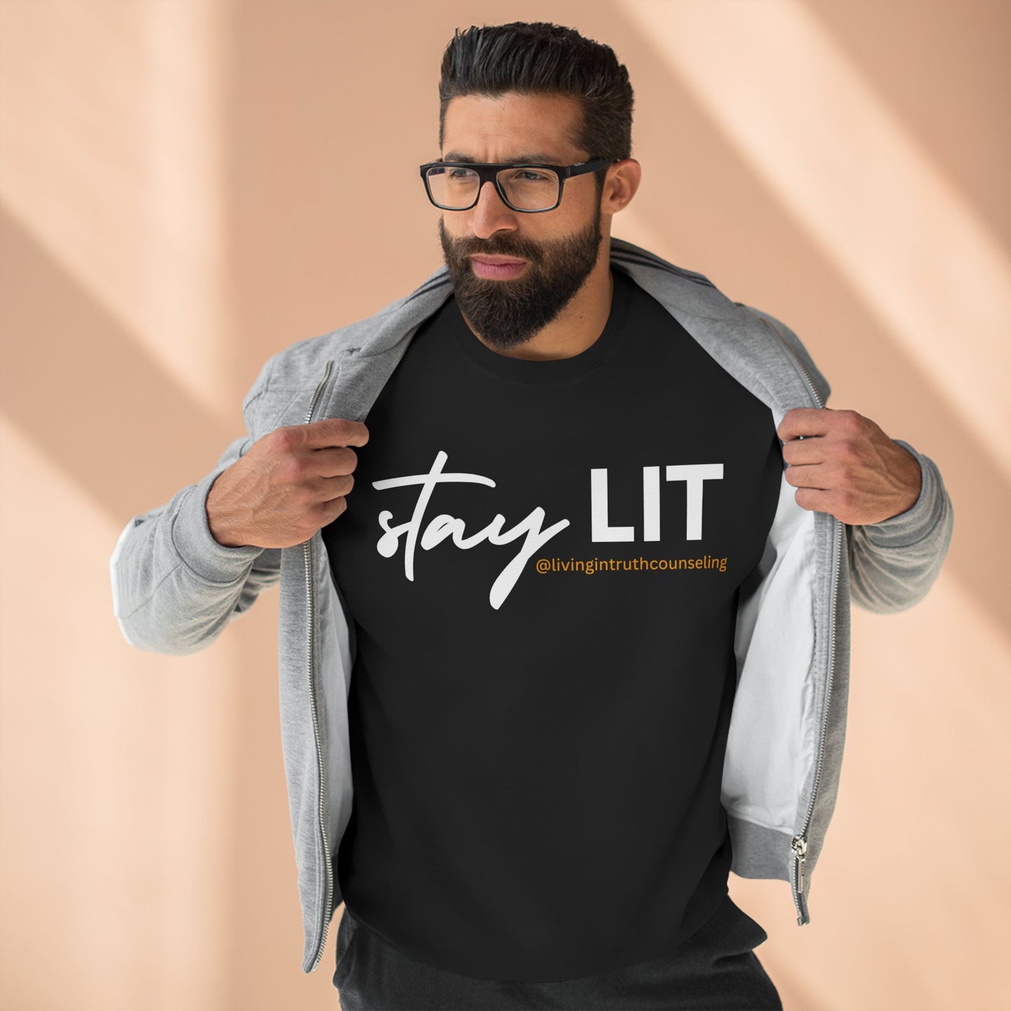 STAY LIT Unisex Crewneck Sweatshirt