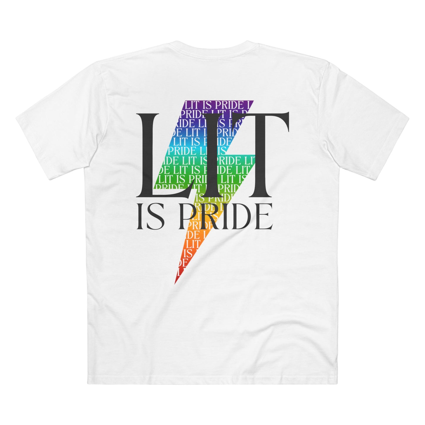 LIT IS PRIDE Lightning Bolt Tee