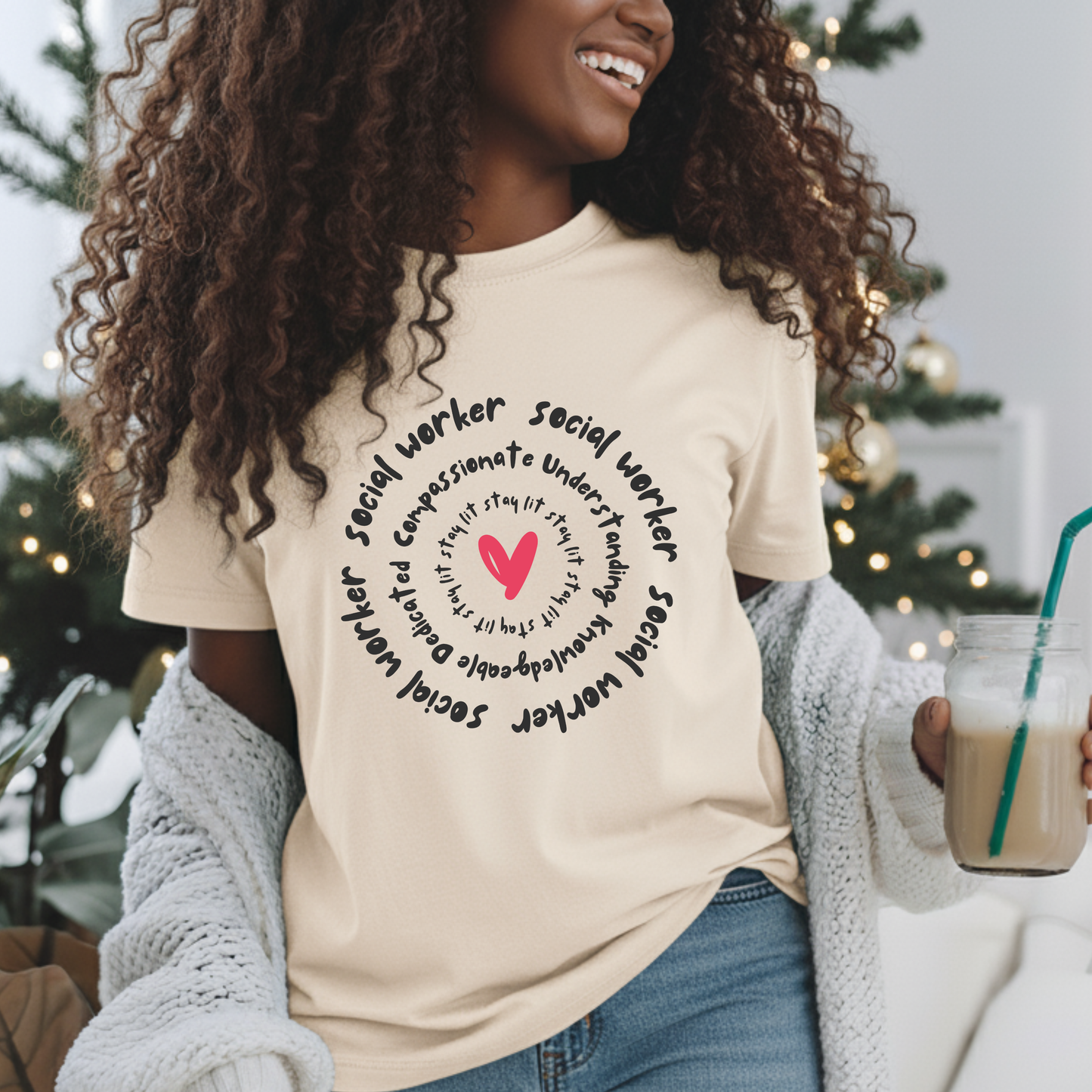 Social Worker Shirt | Compassionate Tee | Stay Lit Social Work Gift