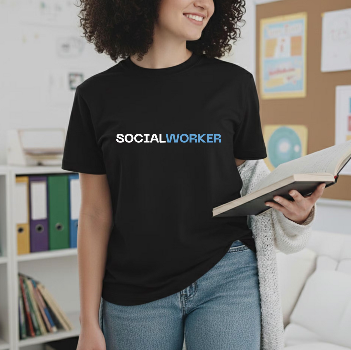 GreenThe Bold Social Worker Tee