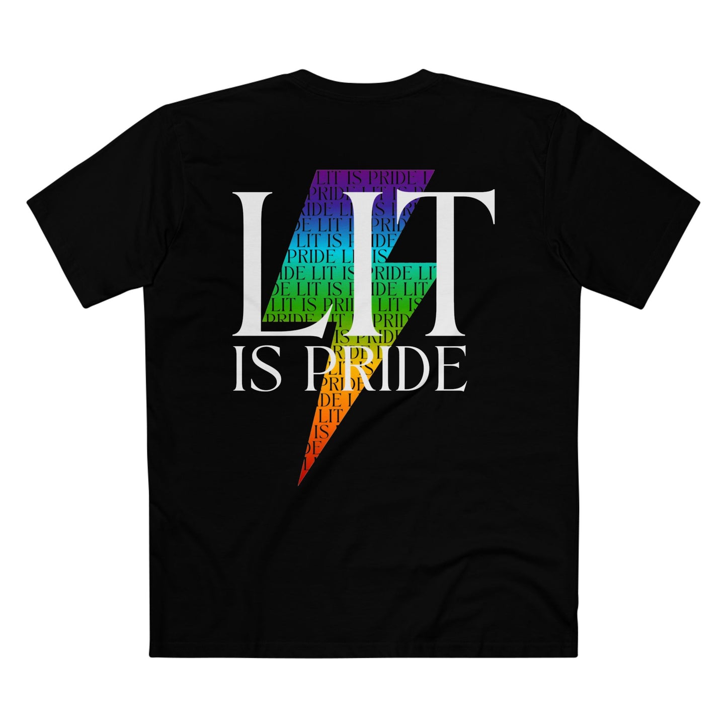 LIT IS PRIDE Lightning Bolt Tee