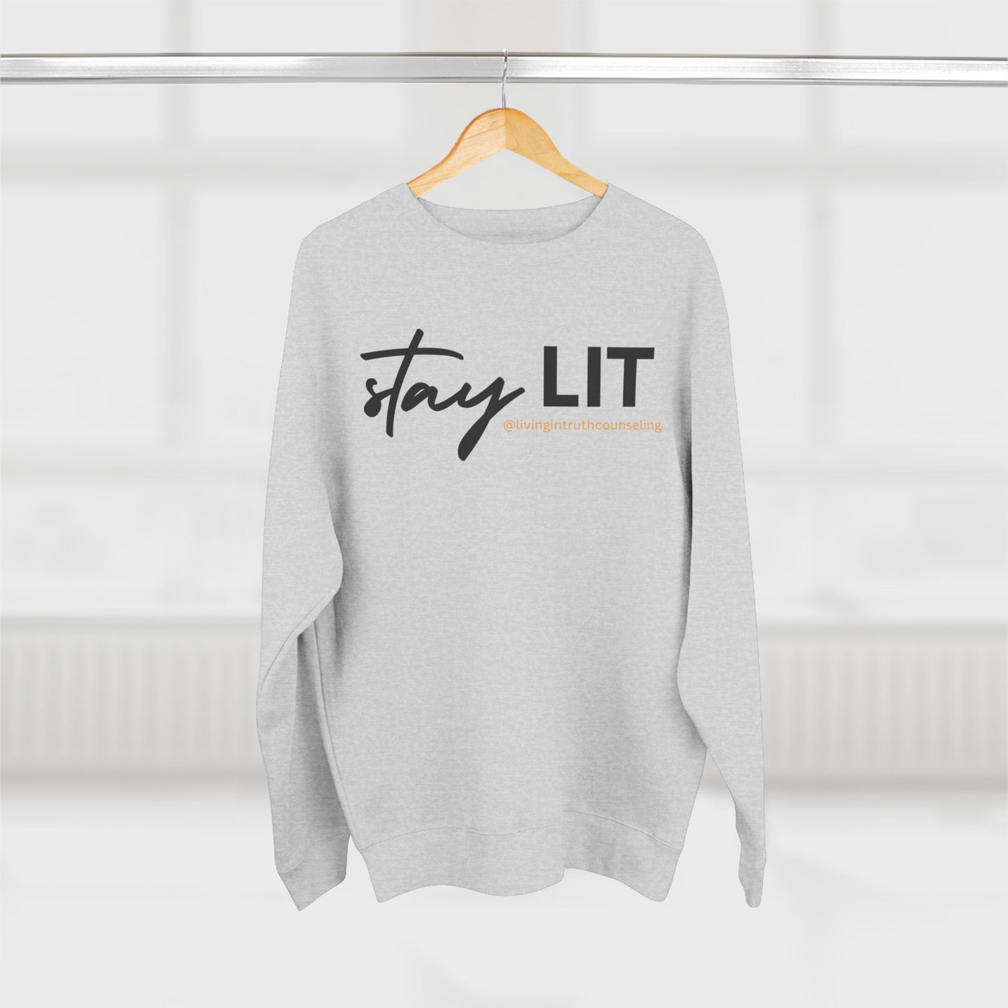 STAY LIT Unisex Crewneck Sweatshirt