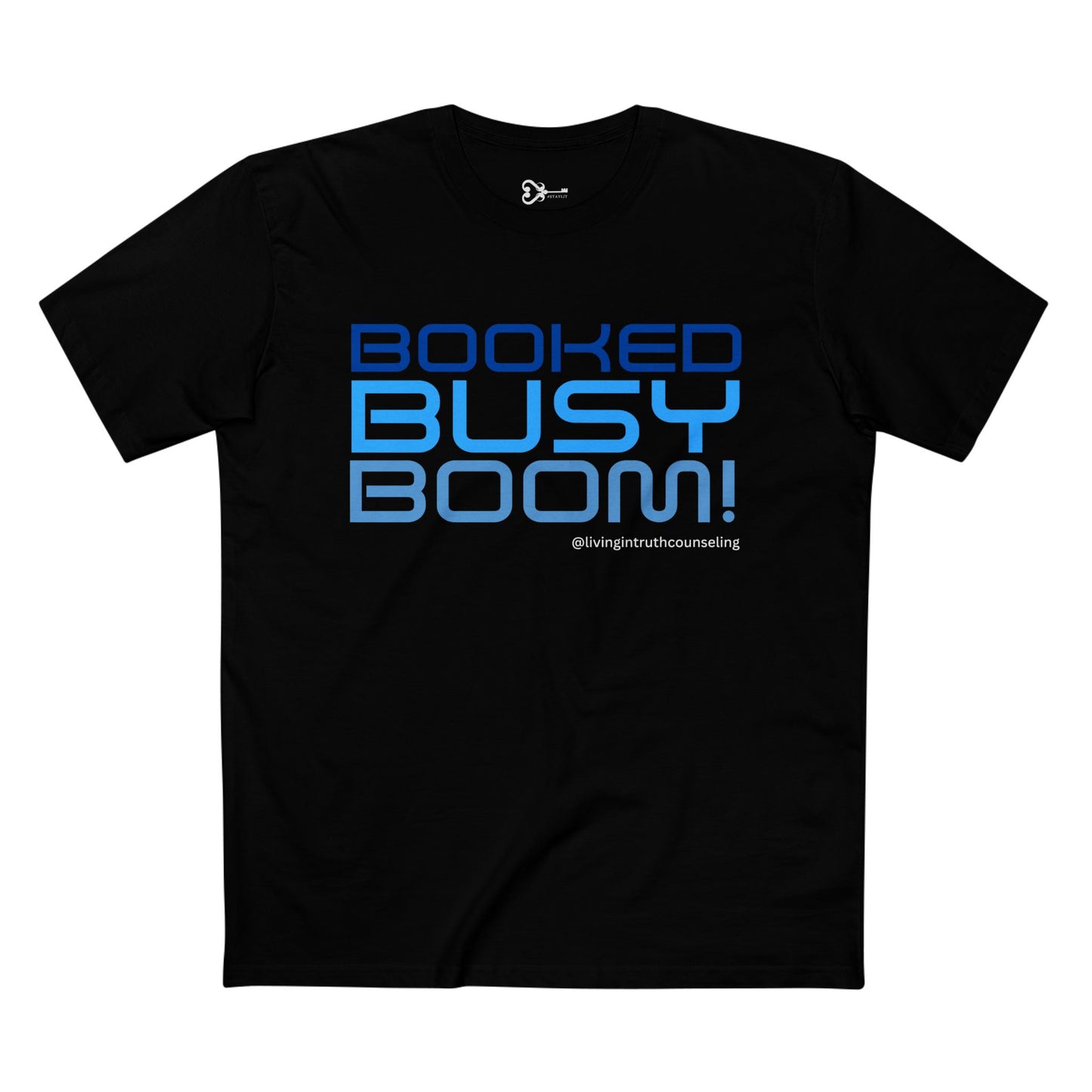 BOOKED, BUSY, BOOM! LIT Tee