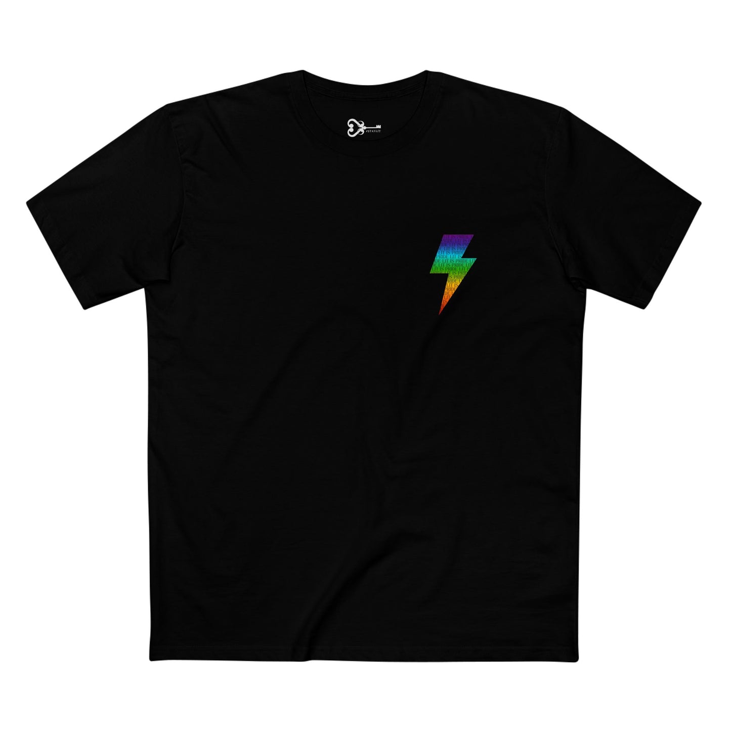 LIT IS PRIDE Lightning Bolt Tee